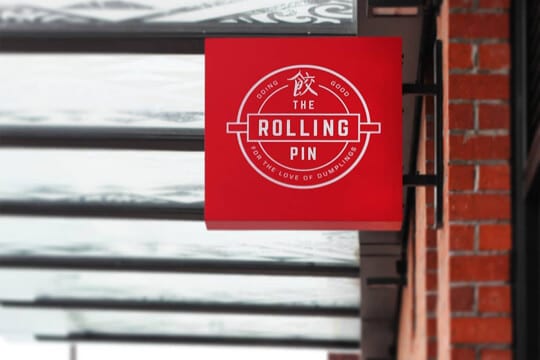 The Rolling Pin brand and signage by Husk
