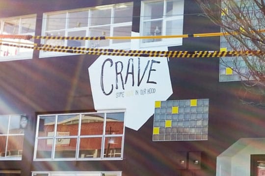 Crave Cafe branding and signage by Husk