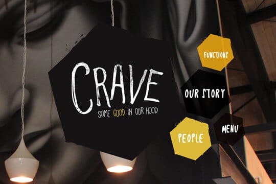 Crave Cafe website by Husk