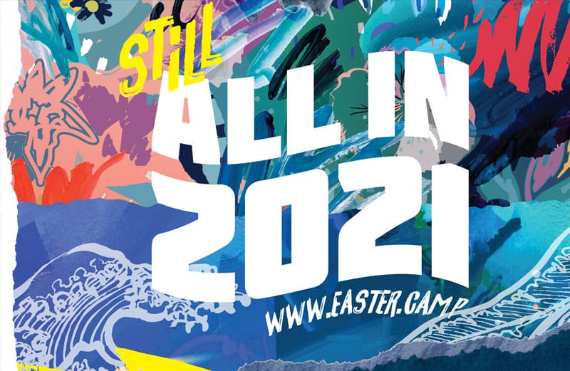 Northern Easter Camp All In 2021 Branding brought to you by Husk