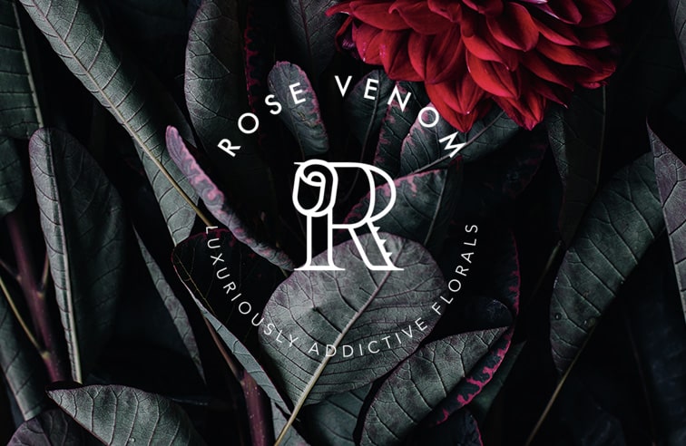 Rose Venom branding by Husk