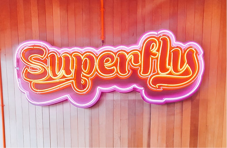 Superfly Mt Eden Neon Sign