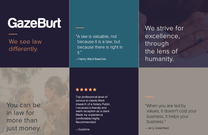 Gaze Burt Lawyers Brand