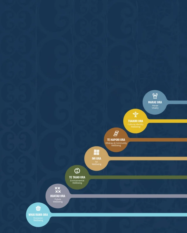 Tāmaki Ora is Auckland Council's refreshed Māori Outcomes Strategy, designed to uplift and support both Mana Whenua (iwi with local ancestral ties) and Mātāwaka (Māori living in Auckland from other ancestral regions). We are privileged to partner with Ngā Mātārae, Auckland Council's dedicated Māori Outcomes Directorate, in bringing this vital mahi forward through report design, infographics and iconography.